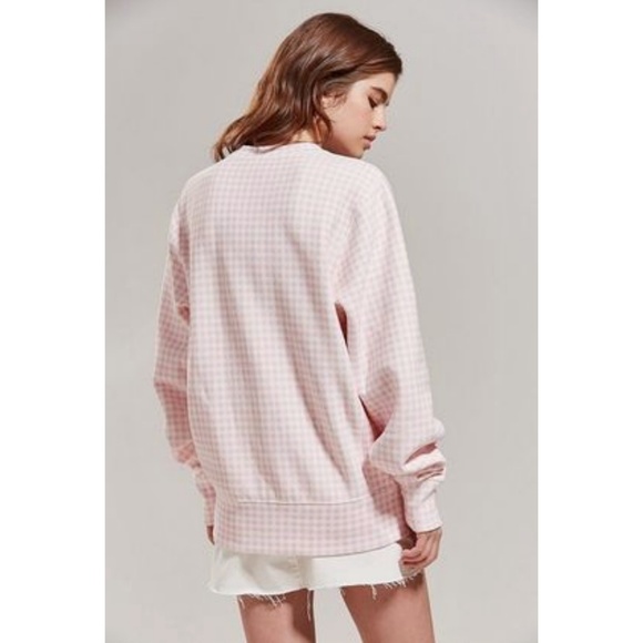 champion gingham sweatshirt
